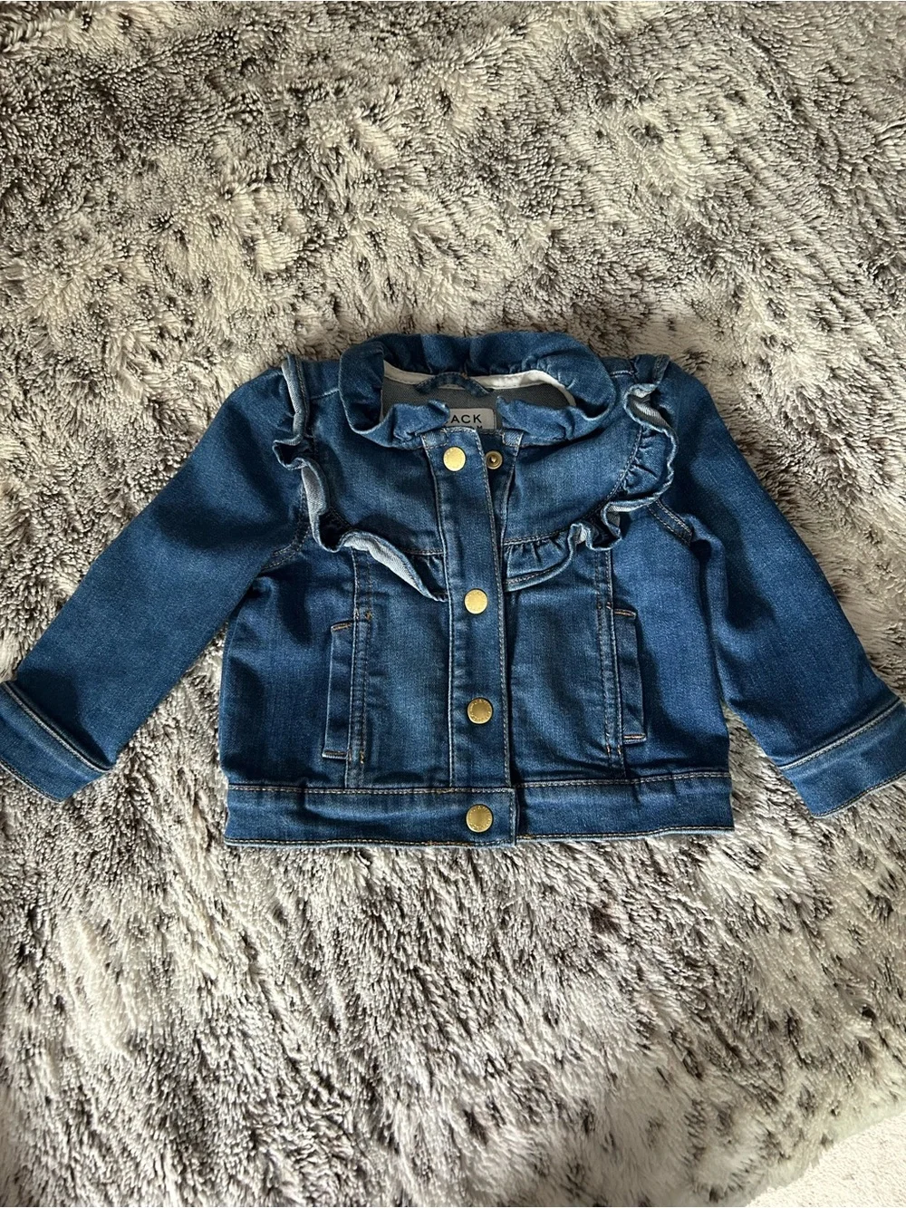 Janie & Jack DenimToddler Ruffle Jean Jacket 12-18 MOS